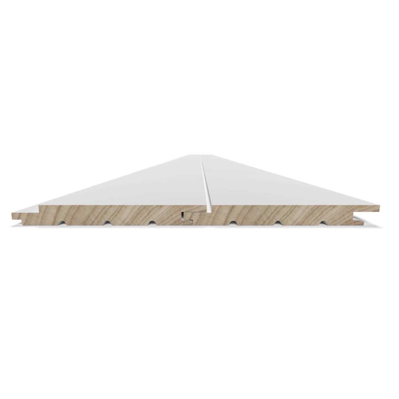 1 in. x 8 in. x 8 ft. Primed White Smooth Pine Shiplap Board N777