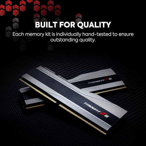 DDR5 RAM 32GB (2x16GB) 6000MT/s CL36-36-36-96 Metallic Silver Desktop Computer Memory T2431