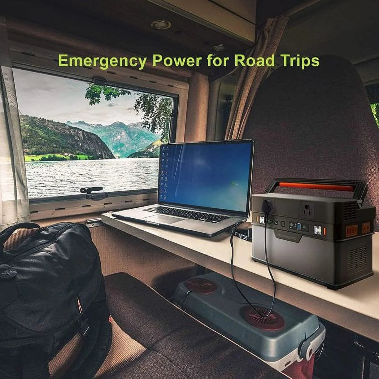 700W 606Wh Portable Power Station with 140W Foldable Solar Panel J174390