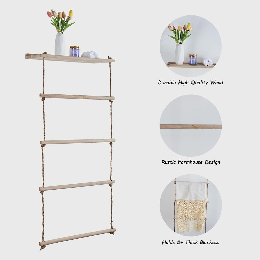 Wooden Blanket Ladder T2511