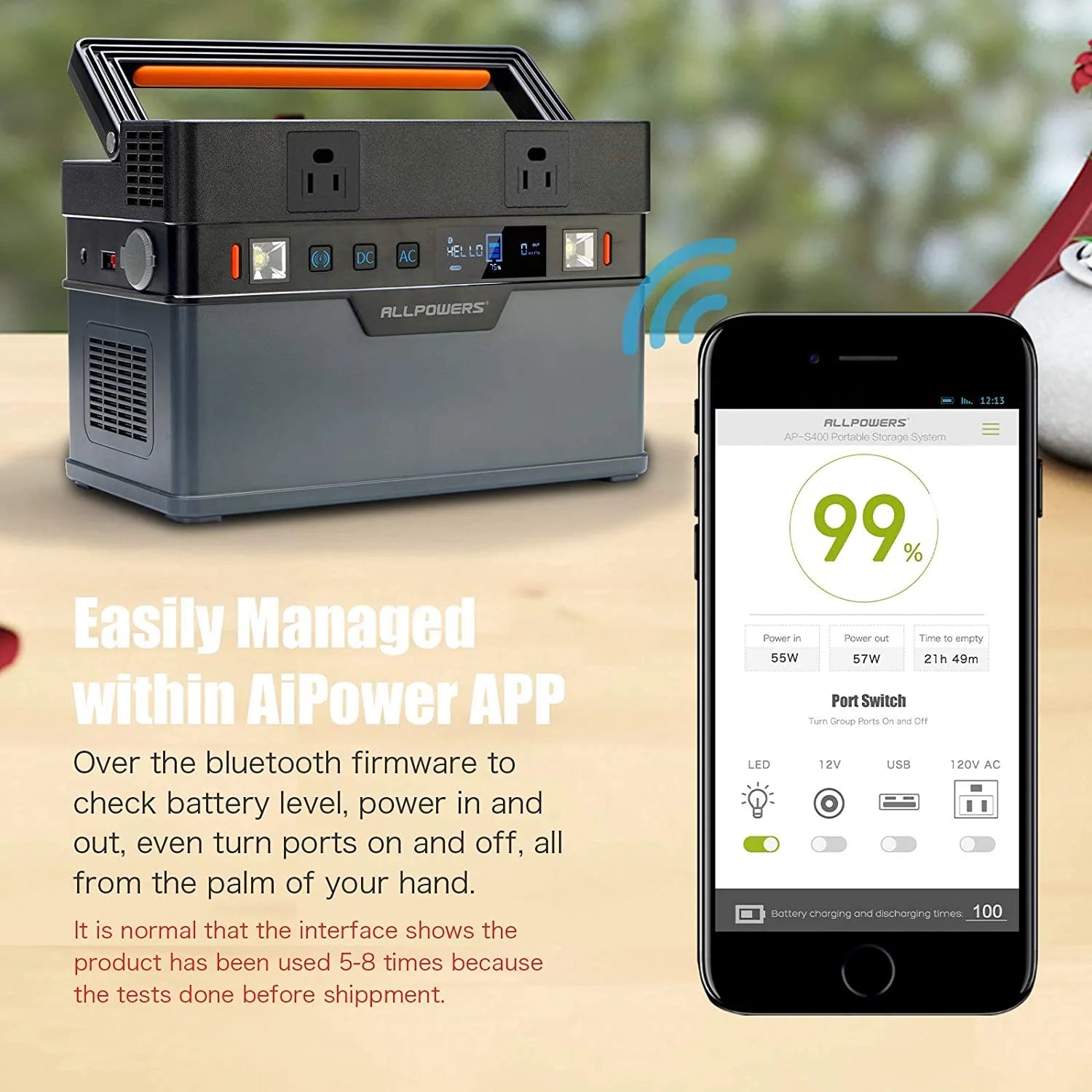 700W 606Wh Portable Power Station with 140W Foldable Solar Panel J174390
