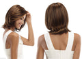 Medium Lace Front Mono Straight Blonde Brunette Red Wigs - Light Gold Brown Medium Gold G5802