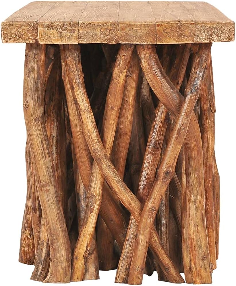 Solid Reclaimed Wood and Teak Wood Coffee Table R75319
