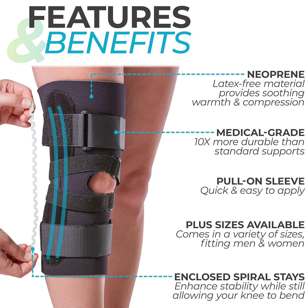 J Patella Knee Brace with Support Straps (Large) G16667