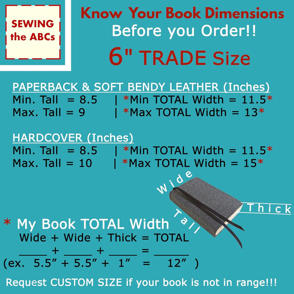 Navy Fabric Stretch Book Cover for Paperback Novels L4147