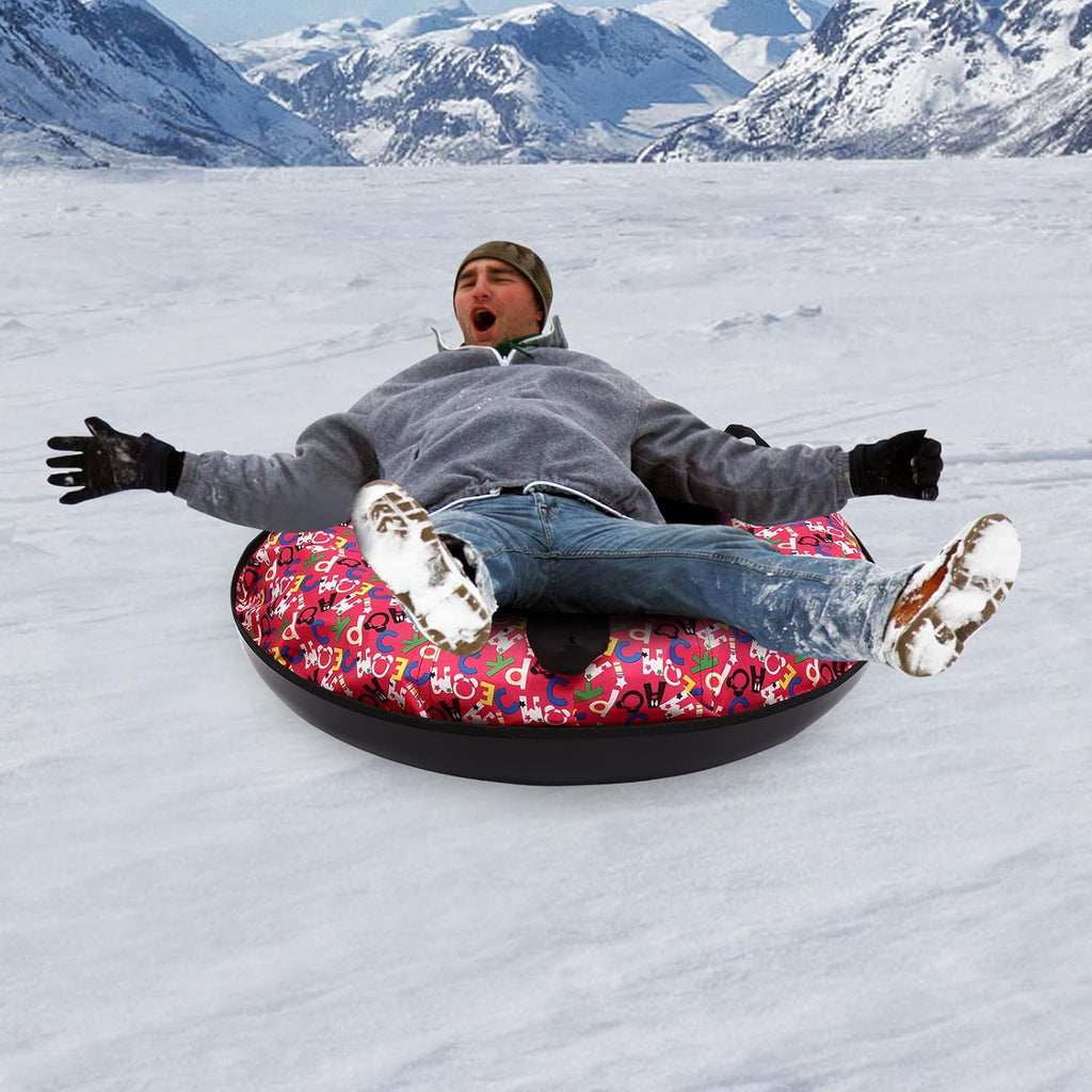 90cm Oxford Cloth Inflatable Snow Sled with Hard Plastic Bottom B644