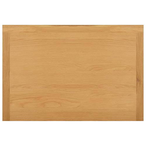 Solid Oak Wood Wardrobe with Hanging Rail and Drawers K81249