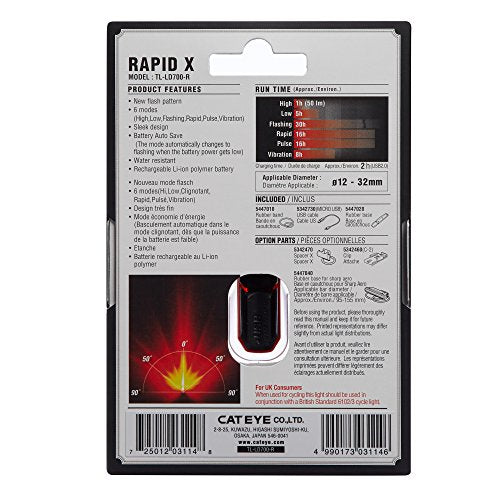USB Rechargeable LED Bike Tail Light G842888