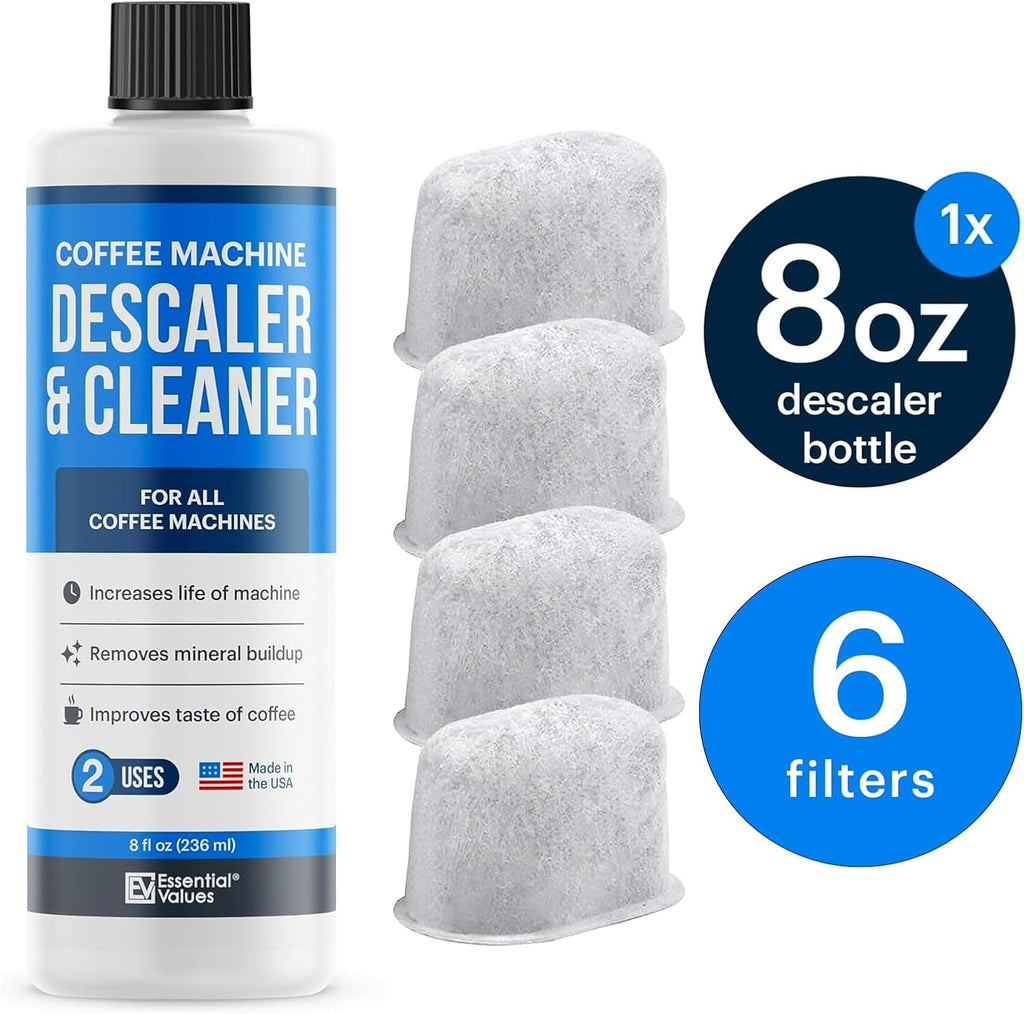 Keurig Descaler & 6 PACK Replacement Filters, Descaling Solution, Decalcifier & Coffee Maker Cleaner P56586