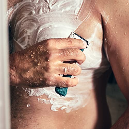 Full Body Shaving Kit with 4-Blade Razor Refill Cartridges and Shave Cream 3oz W1287