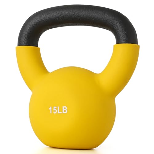Neoprene Coated Solid Cast Iron Kettlebell T3382