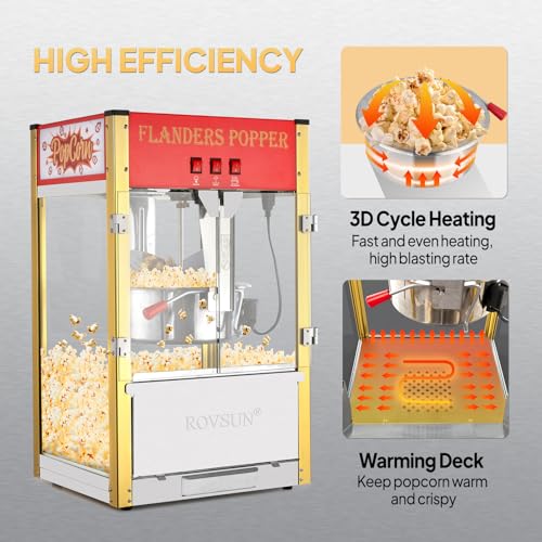 Red 16 Ounce Countertop Popcorn Machine J20000