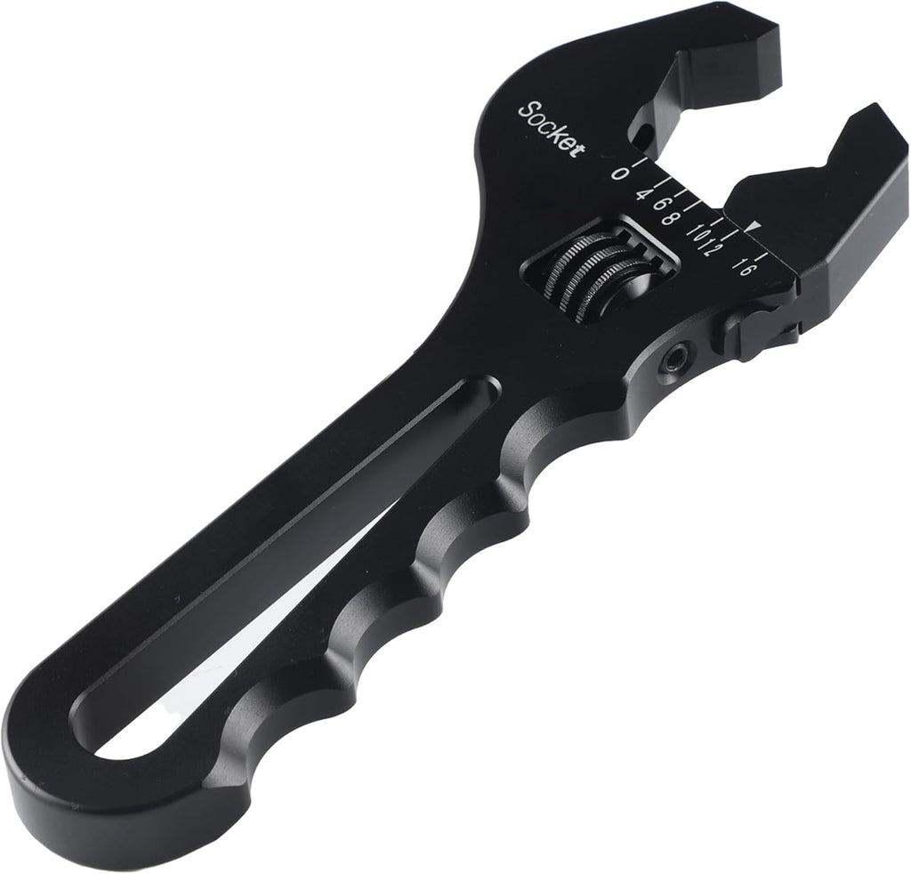 Black Aluminum Adjustable Wrench T67407