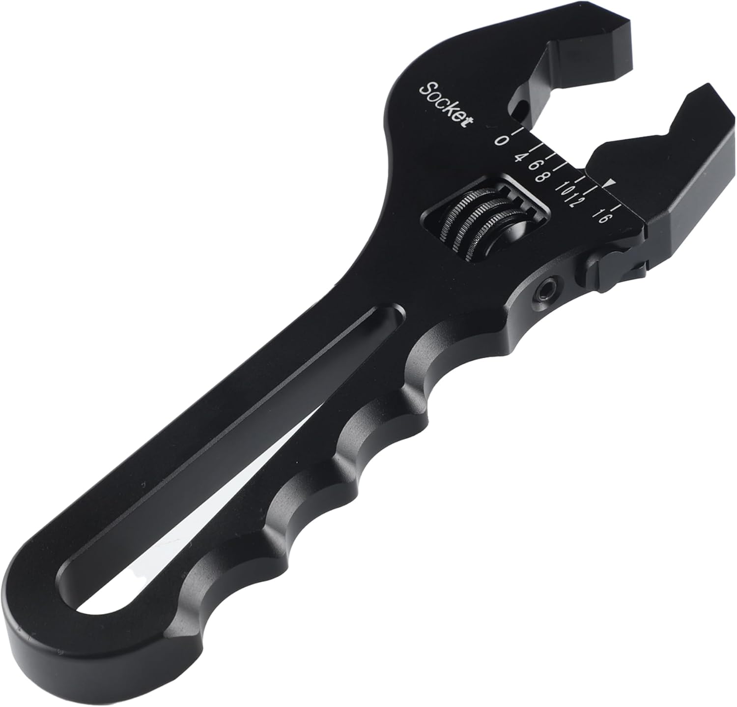 Black Aluminum Adjustable Wrench T67407