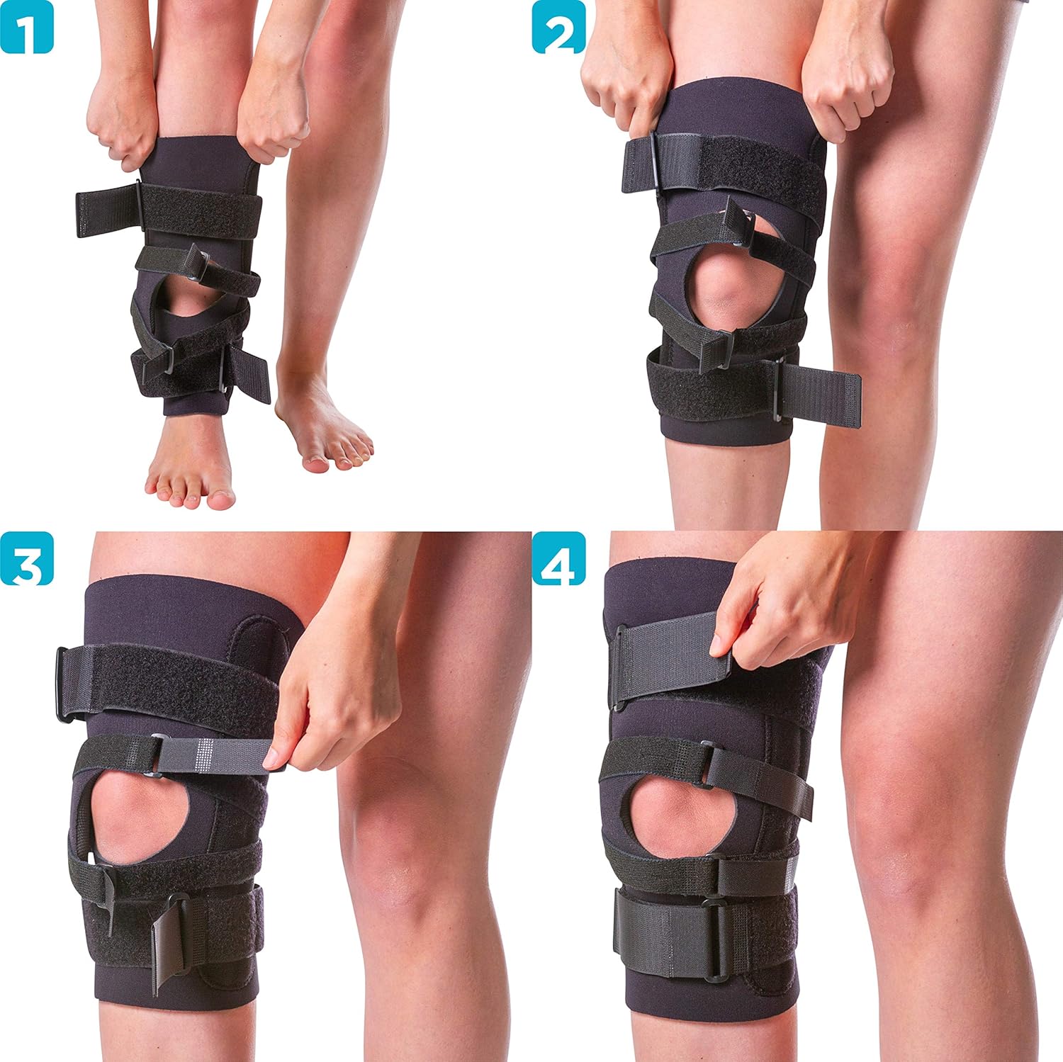 J Patella Knee Brace with Support Straps (Large) G16667