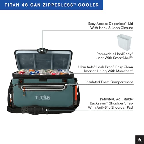 Titan Deep Freeze Cooler - Zipperless Hardbody Cooler G87894