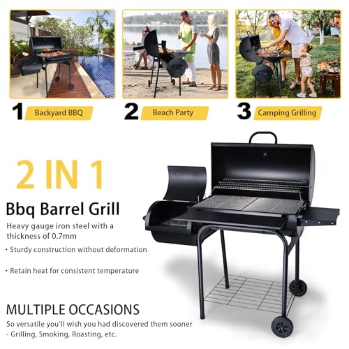 Charcoal Grill Offset Smoker P386270