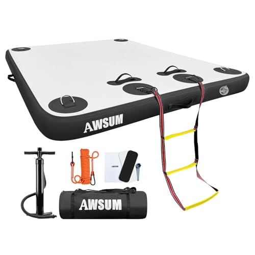 Inflatable Floating Dock Platform with None-Slip Surface E377