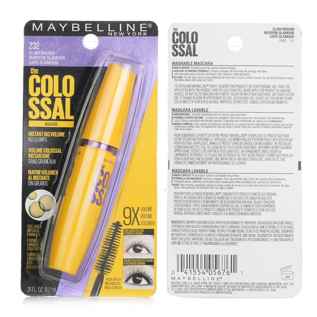 Glam Brown Washable Mascara 9.2ml Q37195