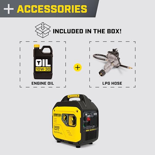 4000-Watt Dual Fuel Portable Inverter Generator X71420