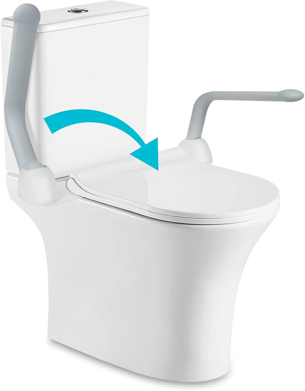 Heavy Duty Toilet Safety Rails with Foldable Handles F770352