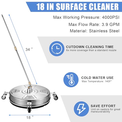 18" Pressure Washer Surface Cleaner S510095
