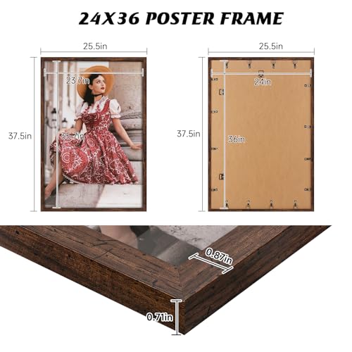 3 Pack 20x27 Matte Gold Picture Frame B72177