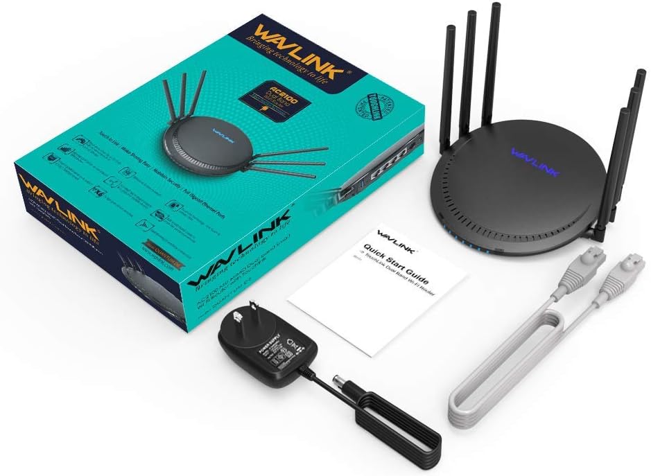 AC2100 Dual Band Gigabit Wireless Router with USB 3.0 Port, 4 Antennas, Pack of 2 K20554
