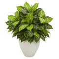 Artificial Plant in White Planter D287