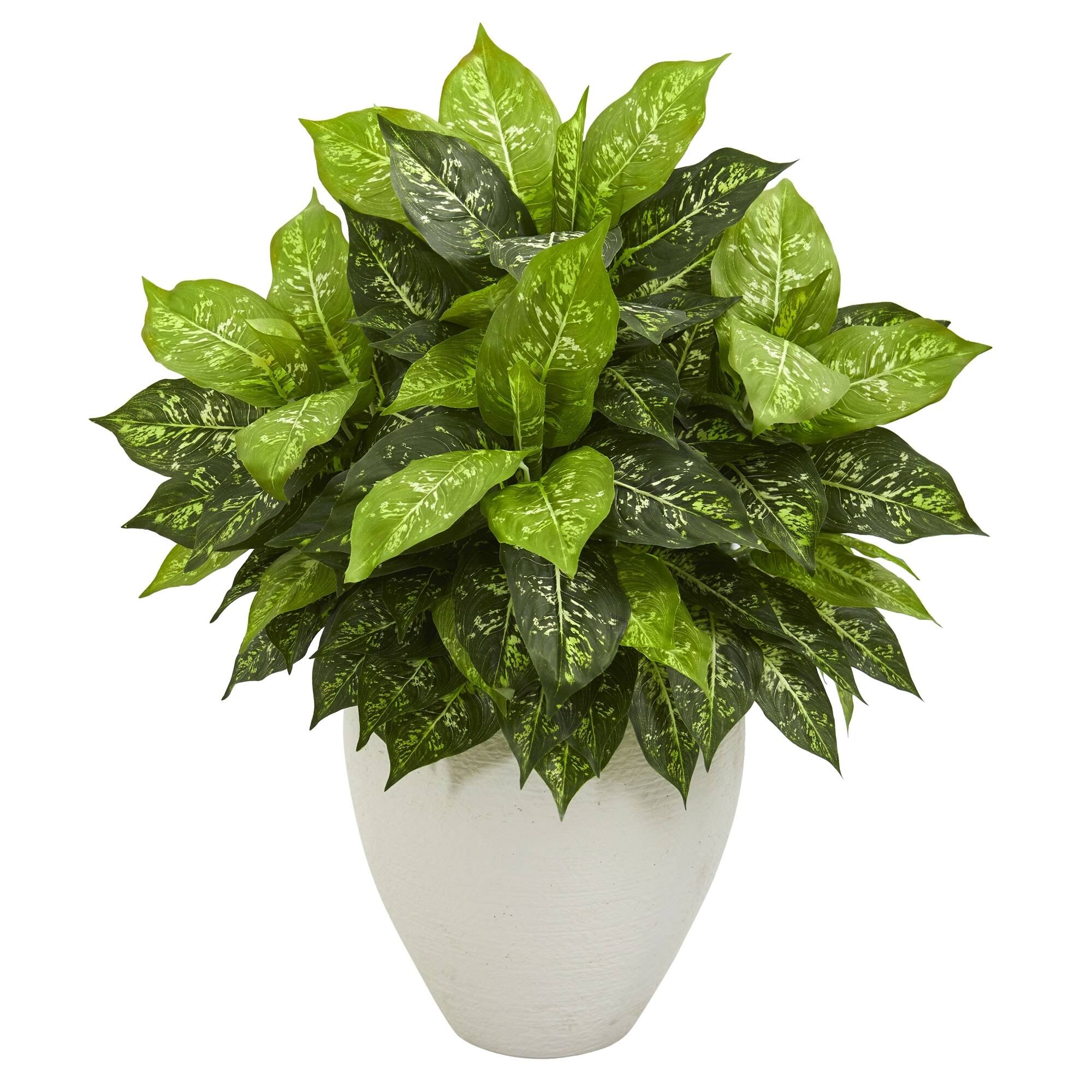 Artificial Plant in White Planter D287