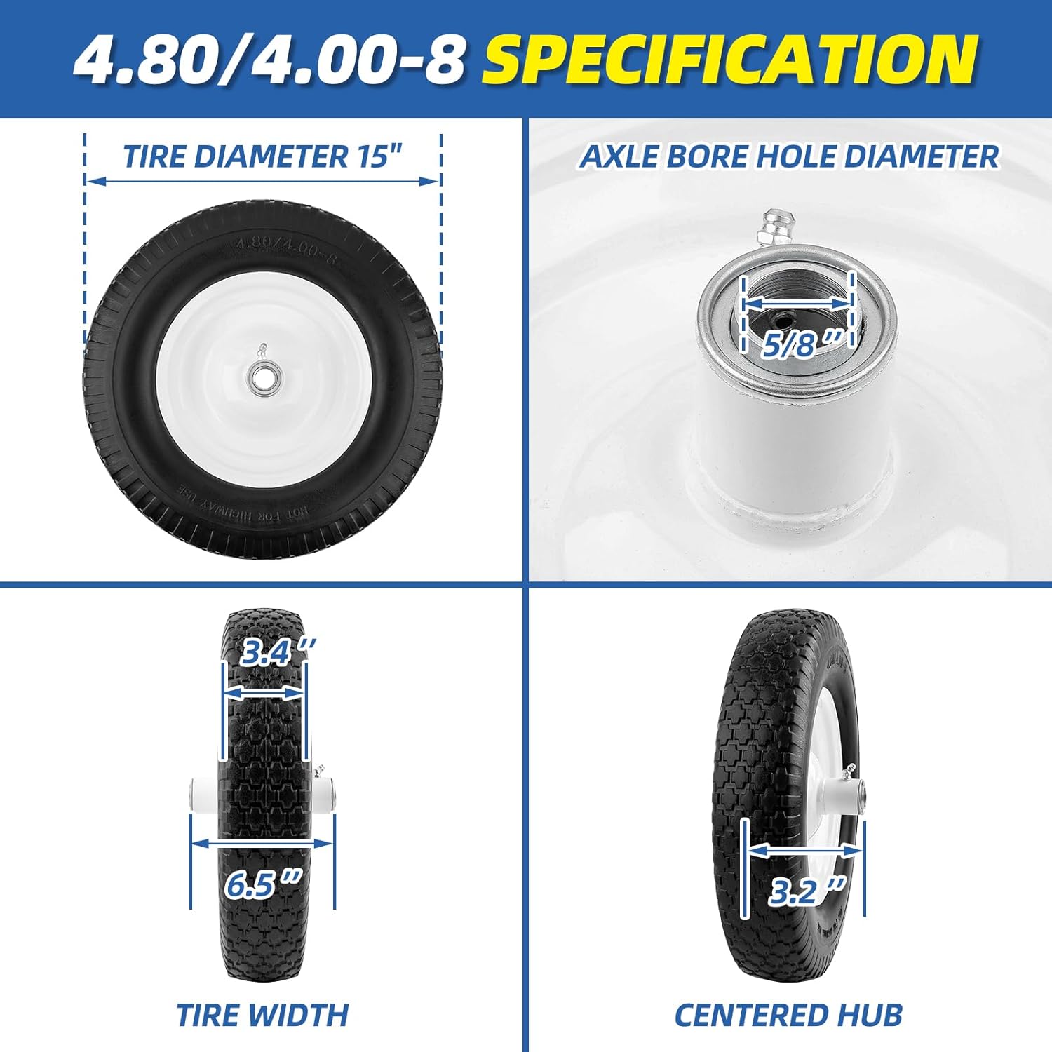 Flat Free Wheelbarrow Tire A9785