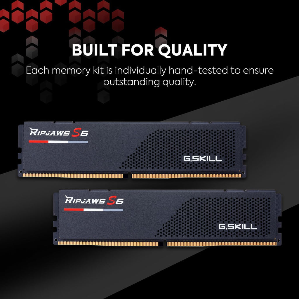 DDR5 RAM 32GB (2x16GB) 6600MT/s CL34-40-40-105 Matte Black Desktop Computer Memory L3605