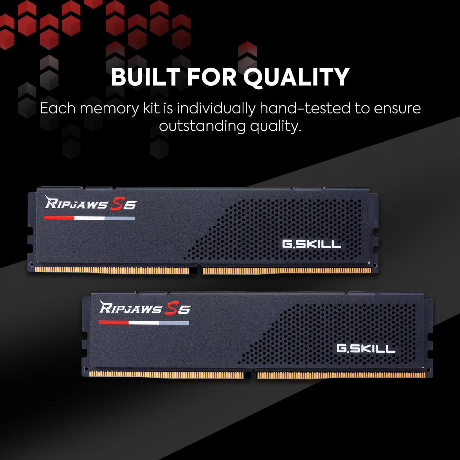 DDR5 RAM 32GB (2x16GB) 6600MT/s CL34-40-40-105 Matte Black Desktop Computer Memory L3605