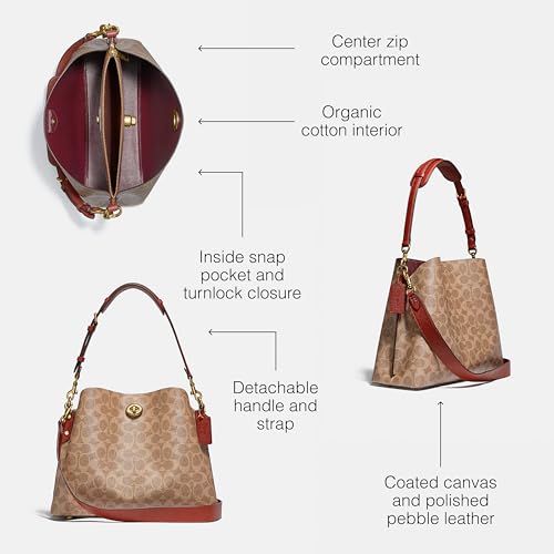 Polished Pebble Leather Willow Shoulder Bag G979267