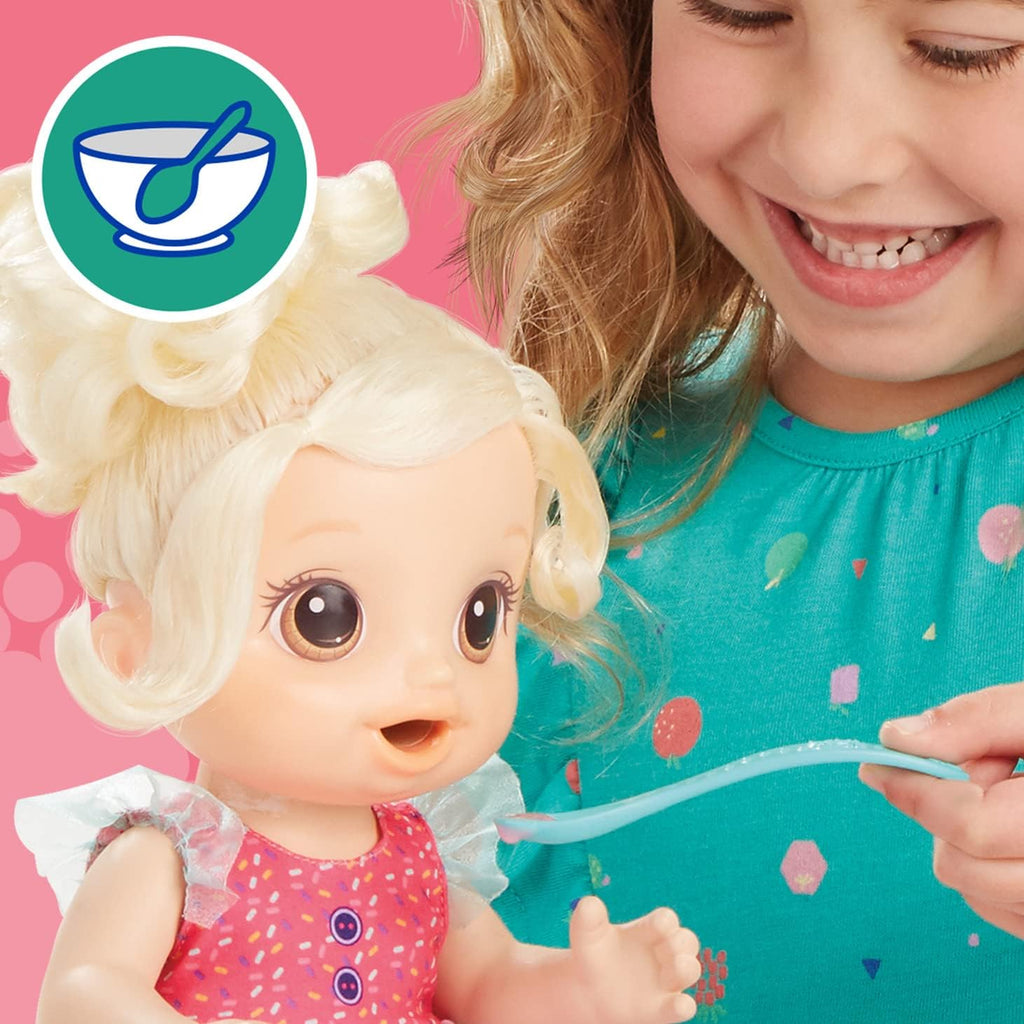 Baby Doll with Toy Blender, Blonde Hair Y39307