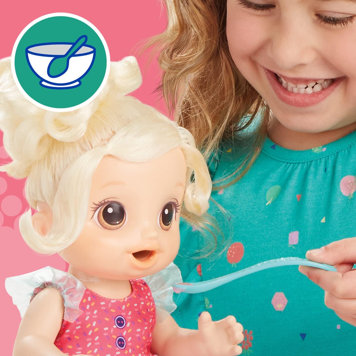 Baby Doll with Toy Blender, Blonde Hair Y39307