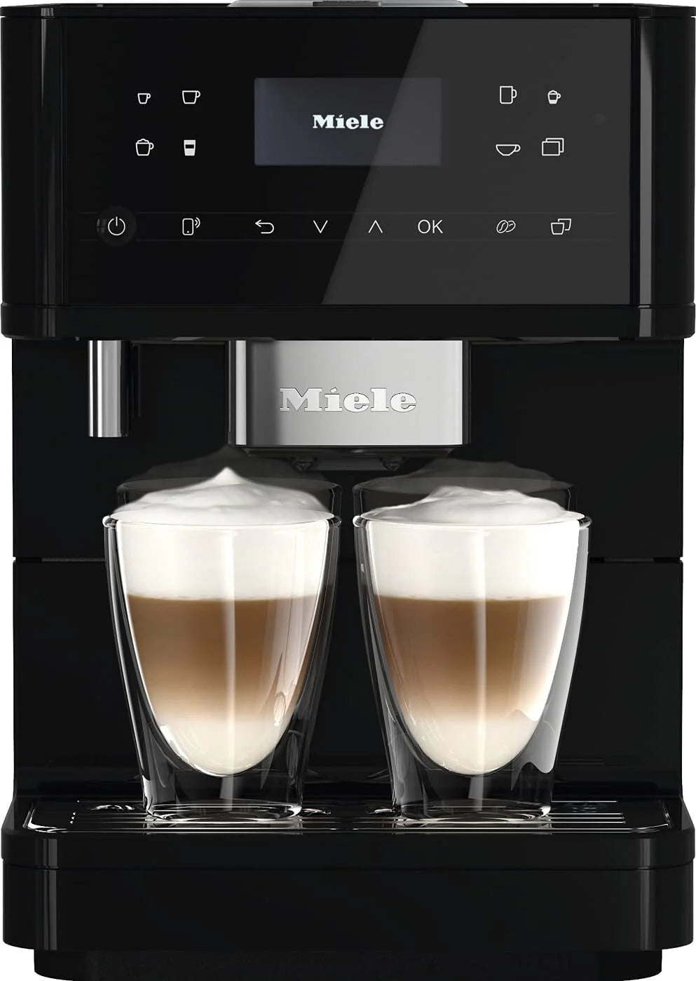 Obsidian Black Coffee Maker & Espresso Machine Combo with Grinder and Milk Frother Y881