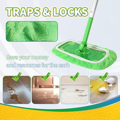 3 Pack Reusable Wet and Dry Mop Pads D64617
