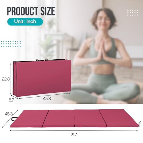 4 Fold Extra Thick High Density Gymnastics Mat C101