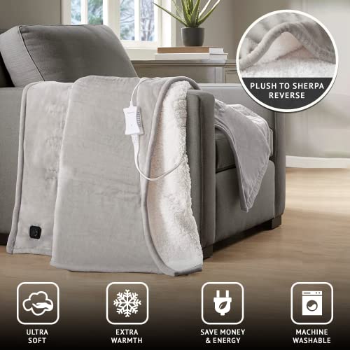 Reversible Electric Blanket, 50x60 Red Plaid J412