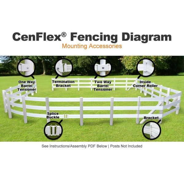 Brown 660 ft. Horse Fence Rail L7285
