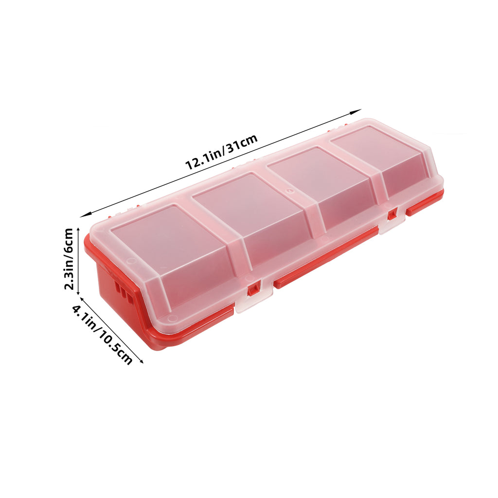 2 Pcs Screw and Nail Organizers Storage Parts Box Q19845