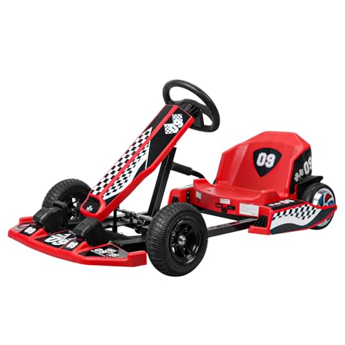 36V Electric Go Kart with 350W Motor, 16 MPH, Red I455