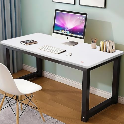 White 55" x 28" x 1" Solid Particle Board Desk Top L5813