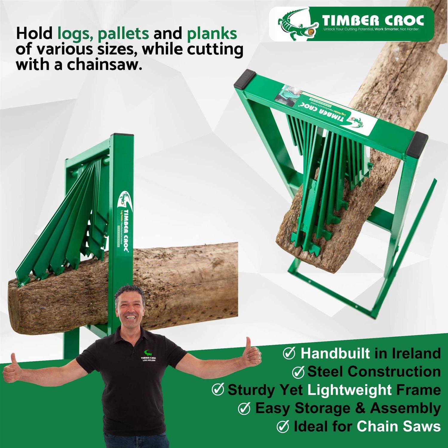 Steel Log Holder for Cutting Wood F557401