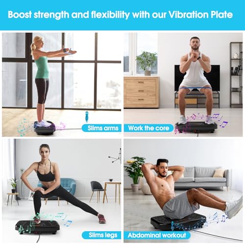 Whole Body Vibration Plate Exercise Machine with Resistance Bands R2999
