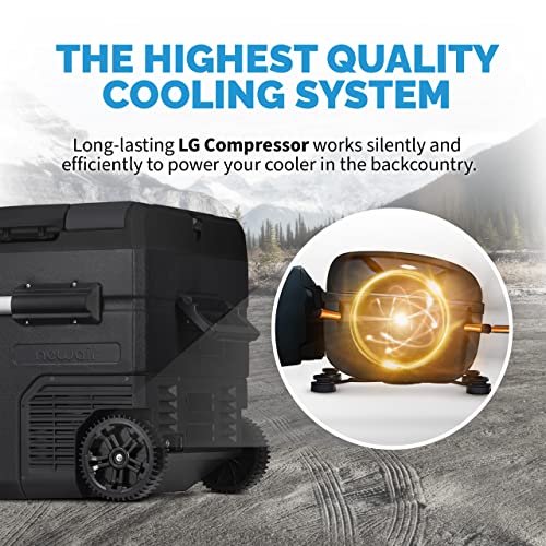 80 Qt. Electric Car Camping Cooler with Dual Zone Fridge and Freezer R950