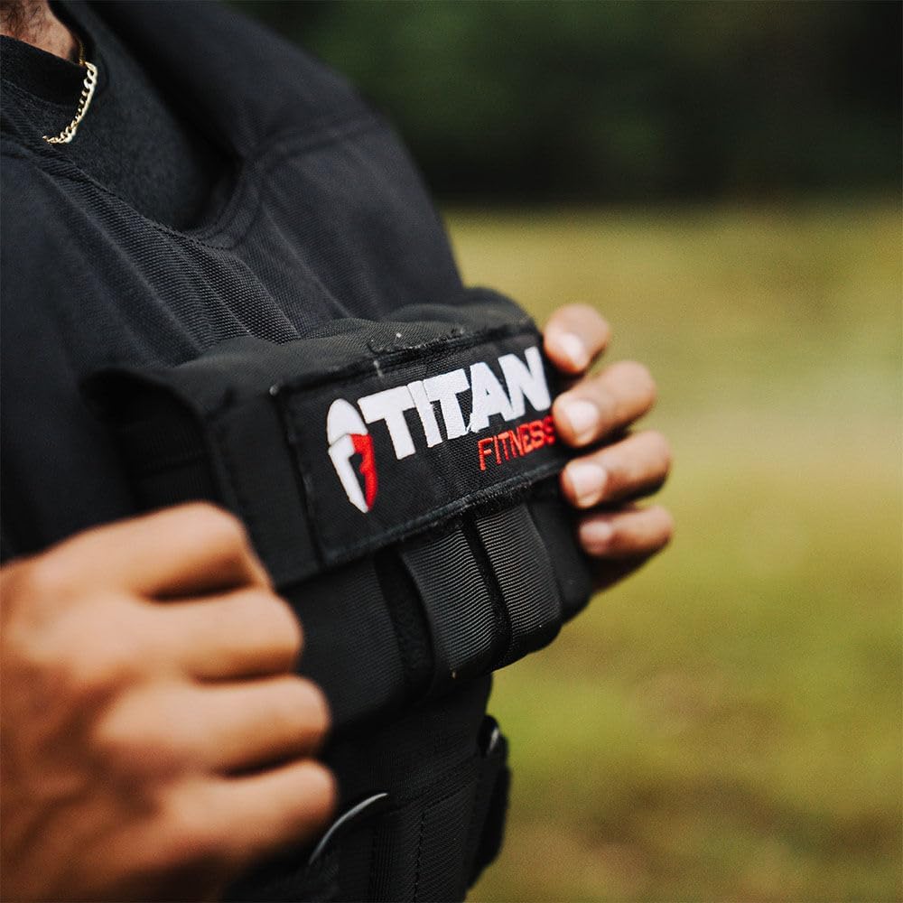40 LB Adjustable Weight Vest with 2.5 LB Solid Cast Iron Weights S518