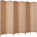 Light Beige 8 Panel Room Divider T84754