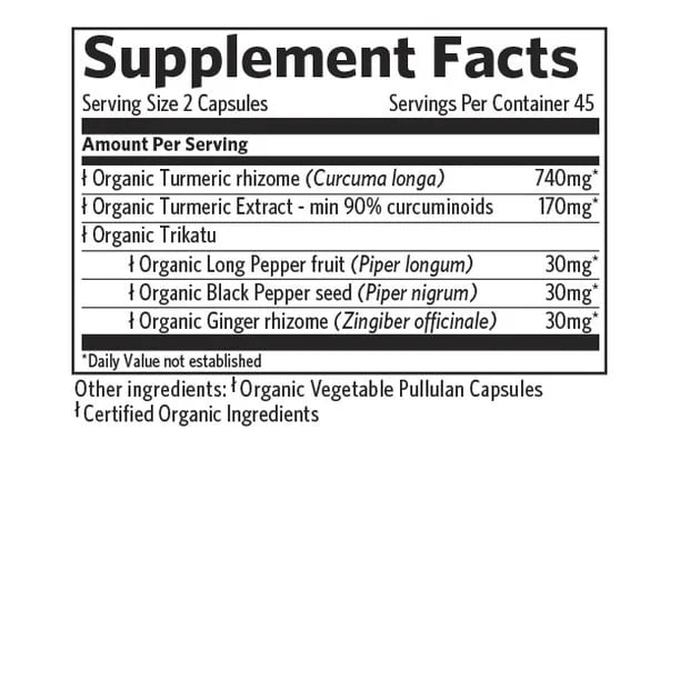 Turmeric Formula Herbal Supplement T6433